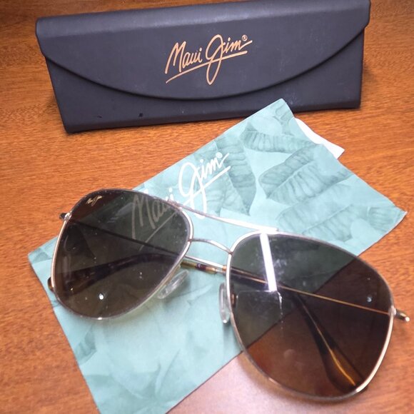 Maui Jim Other - Maui Jim Cliff House Aviator Sunglasses – MP-SG – Polarized MauiPure Lenses